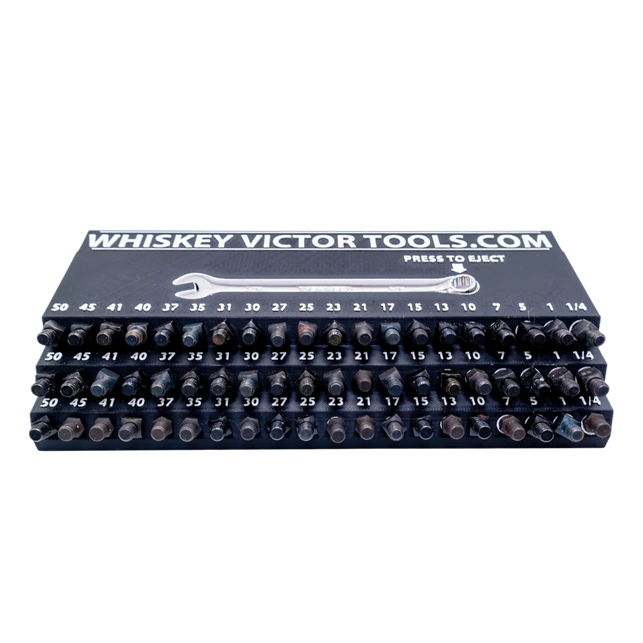 Threaded Drill Bit Organizer